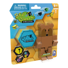 Load image into Gallery viewer, Bee Swarm Simulator – Brown Bear Action Figure Pack w/ Mystery Bee & Honeycomb Case (5” Articulated Figure & Bonus Items, Series 1)
