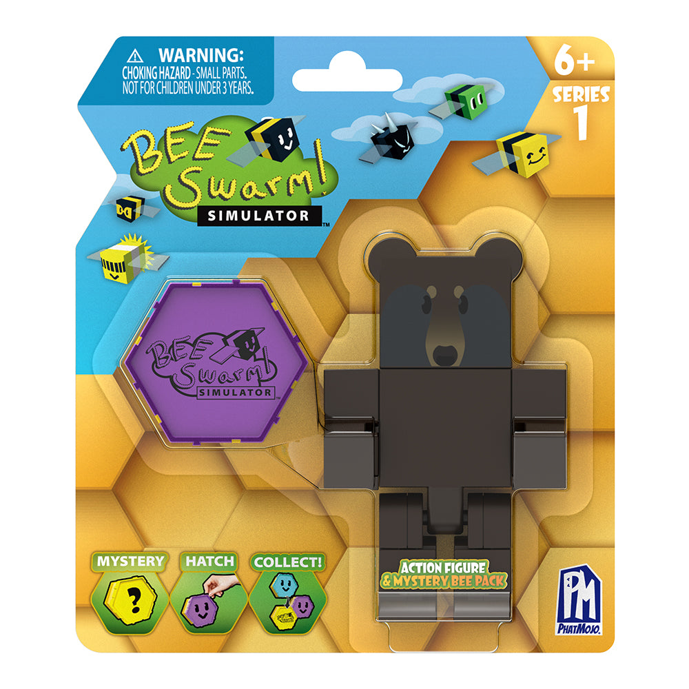 Bee Swarm Simulator – Gummy Bear Action Figure Pack w/Mystery  Bee & Honeycomb Case (5” Articulated Figures & Bonus Items, Series 1) :  Toys & Games