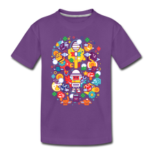 Load image into Gallery viewer, Bee Swarm - Stylized Beekeeper T-Shirt - purple
