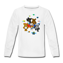 Load image into Gallery viewer, Bee Swarm - Bear Team Long-Sleeve T-Shirt - white
