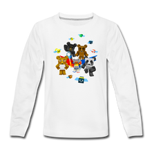 Load image into Gallery viewer, Bee Swarm - Bear Team Long-Sleeve T-Shirt - white