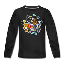 Load image into Gallery viewer, Bee Swarm - Bear Team Long-Sleeve T-Shirt - black
