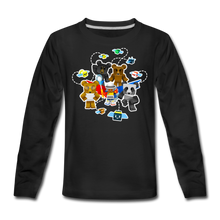 Load image into Gallery viewer, Bee Swarm - Bear Team Long-Sleeve T-Shirt - black
