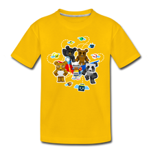 Load image into Gallery viewer, Bee Swarm - Bear Team T-Shirt - sun yellow