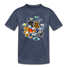 Load image into Gallery viewer, Bee Swarm - Bear Team T-Shirt - heather blue
