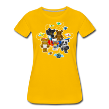 Load image into Gallery viewer, Bee Swarm - Bear Team T-Shirt (Womens) - sun yellow
