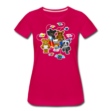 Load image into Gallery viewer, Bee Swarm - Bear Team T-Shirt (Womens) - dark pink
