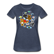 Load image into Gallery viewer, Bee Swarm - Bear Team T-Shirt (Womens) - heather blue

