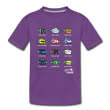 Load image into Gallery viewer, Bee Swarm - Bee Lineup T-Shirt - purple

