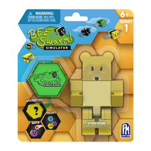 Load image into Gallery viewer, Bee Swarm Simulator – Mother Bear Action Figure Pack w/ Mystery Bee &amp; Honeycomb Case (5” Articulated Figure &amp; Bonus Items, Series 1)
