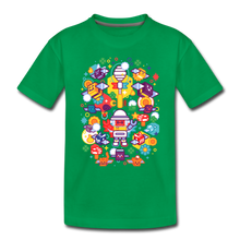 Load image into Gallery viewer, Bee Swarm - Stylized Beekeeper T-Shirt - kelly green
