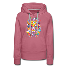 Load image into Gallery viewer, Bee Swarm - Stylized Beekeeper Hoodie (Womens) - mauve
