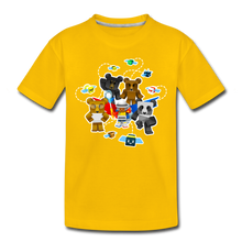 Load image into Gallery viewer, Bee Swarm - Bear Team T-Shirt - sun yellow
