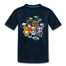 Load image into Gallery viewer, Bee Swarm - Bear Team T-Shirt - deep navy
