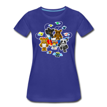 Load image into Gallery viewer, Bee Swarm - Bear Team T-Shirt (Womens) - royal blue
