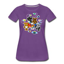 Load image into Gallery viewer, Bee Swarm - Bear Team T-Shirt (Womens) - purple

