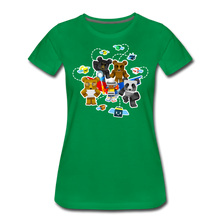 Load image into Gallery viewer, Bee Swarm - Bear Team T-Shirt (Womens) - kelly green
