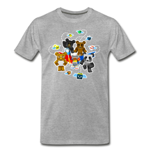 Load image into Gallery viewer, Bee Swarm - Bear Team T-Shirt (Mens) - heather gray
