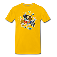 Load image into Gallery viewer, Bee Swarm - Bear Team T-Shirt (Mens) - sun yellow
