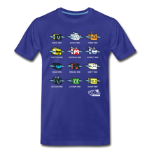Load image into Gallery viewer, Bee Swarm - Bee Lineup T-Shirt (Mens) - royal blue
