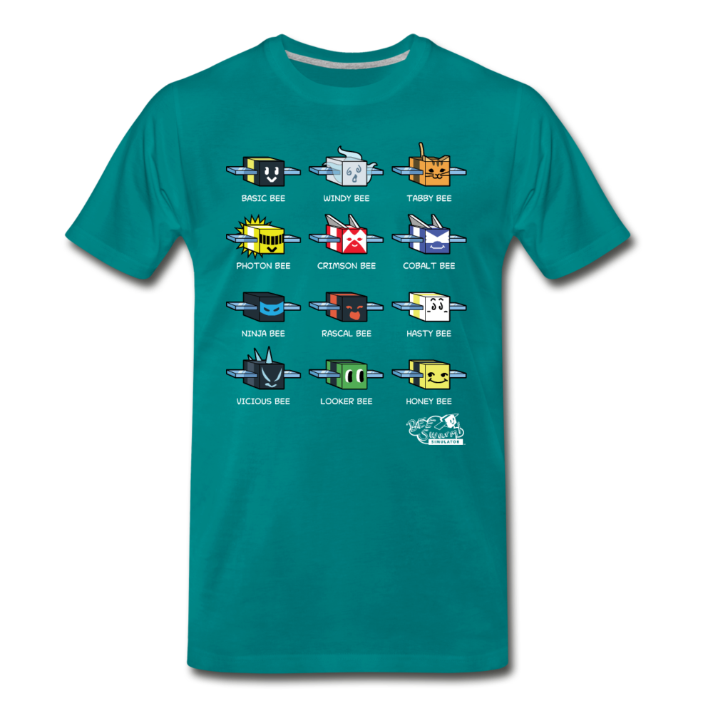 Bee Swarm - Bee Lineup T-Shirt (Mens) – Bee Swarm Simulator