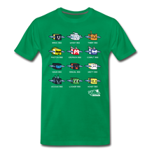 Load image into Gallery viewer, Bee Swarm - Bee Lineup T-Shirt (Mens) - kelly green
