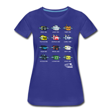 Load image into Gallery viewer, Bee Swarm - Bee Lineup T-Shirt (Womens) - royal blue
