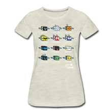 Load image into Gallery viewer, Bee Swarm - Bee Lineup T-Shirt (Womens) - heather oatmeal
